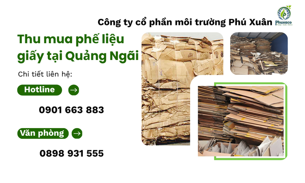 Thu mua phế liệu giấy tại Quảng Ngãi