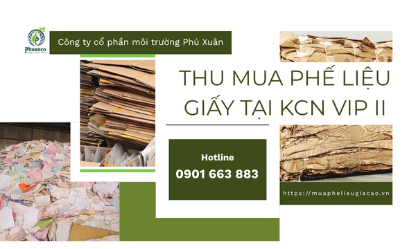 Thu mua phế liệu giấy tại KCN VSIP II