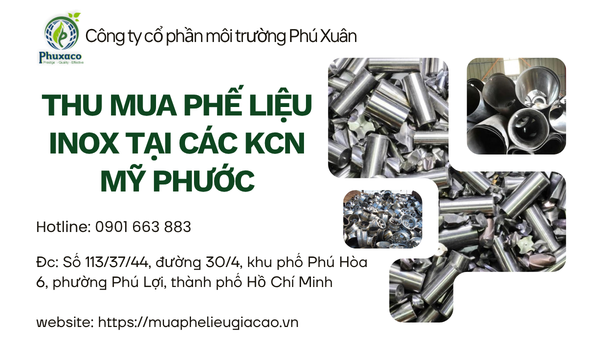 Thu mua phế liệu inox tại các KCN Mỹ Phước